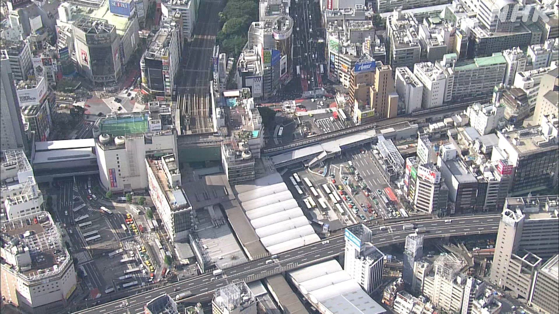開発前の渋谷駅周辺　2008年頃